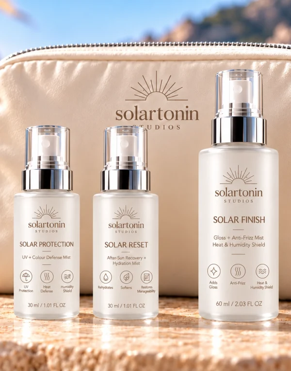 Solartonin Sun-Ready Travel Kit with travel pouch